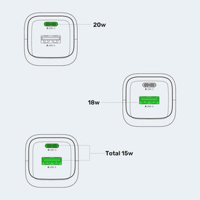 Zeno 20W 雙埠 GaN 牆壁充電器 （USB-A & USB-C）