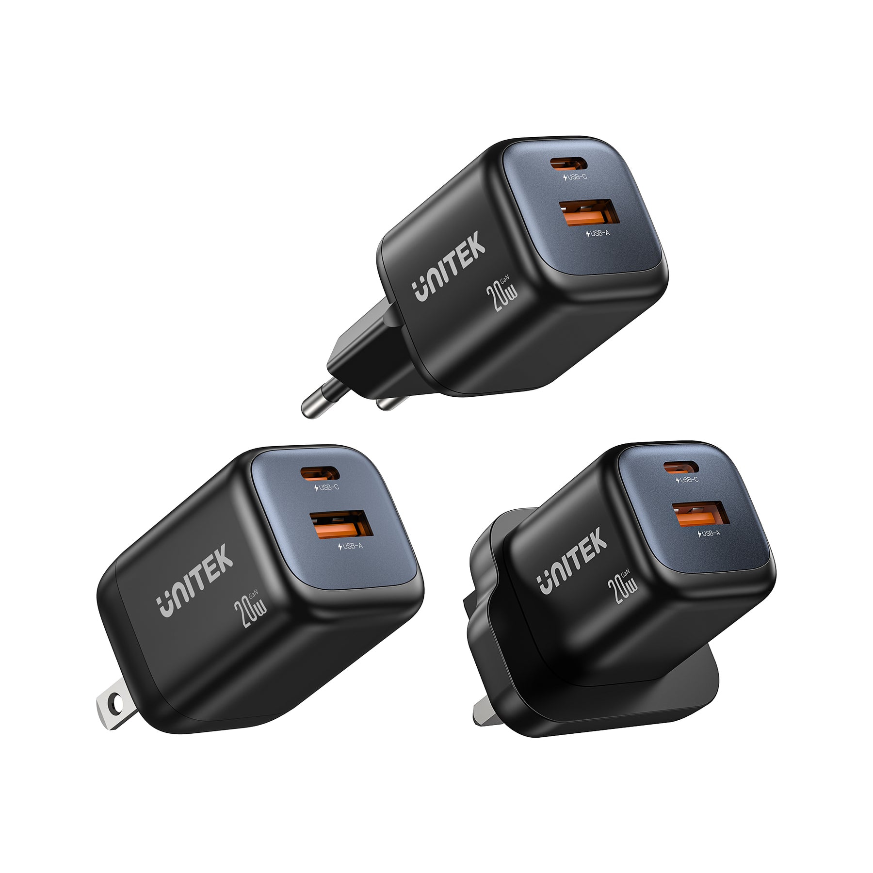 Zeno 20W 雙埠 GaN 牆壁充電器 （USB-A & USB-C）