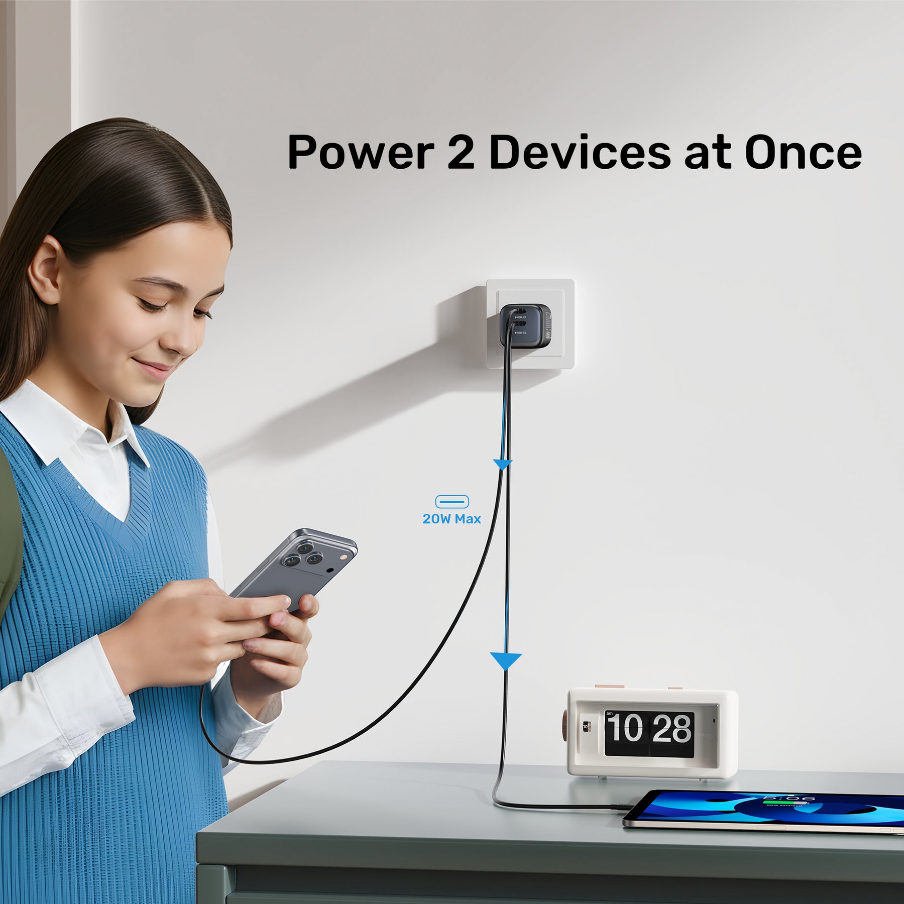 Unitek Zeno 45W GaN Wall Charger