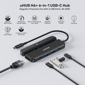 uHUB H6+ 六合一 USB-C 集線器