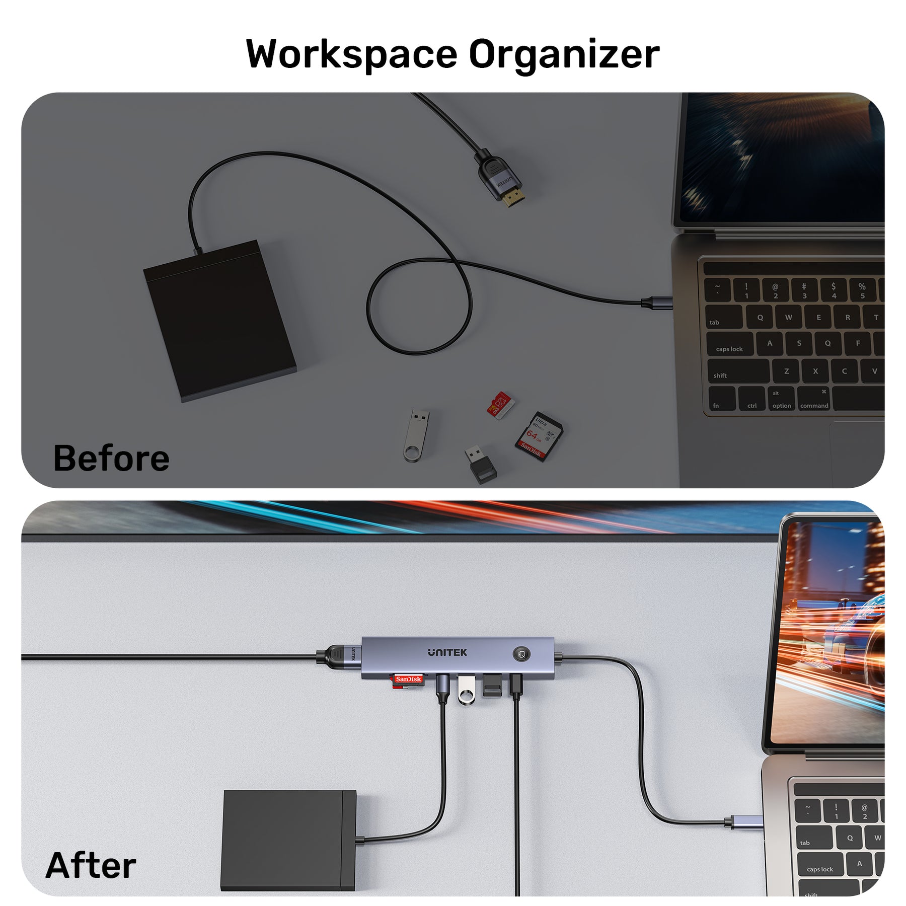 uHUB S7 Pro 7合1 5Gbps USB-C集線器