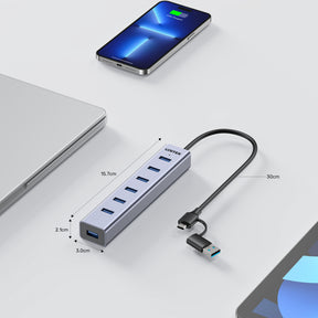uHUB S7+ 7-in-1 USB Hub