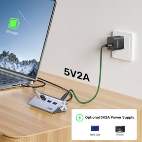 uHUB Q4 4-in-1 USB -C Hub with 4 Ports USB-A