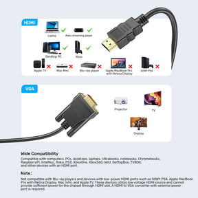 HDMI to VGA Cable