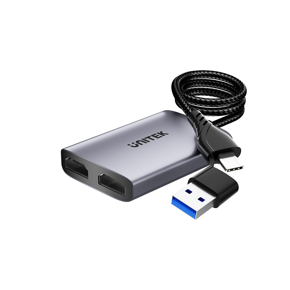 USB C/A 雙 HDMI 轉換器