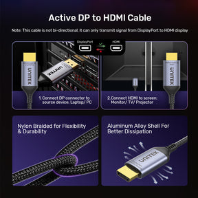 DisplayPort 1.4 轉 HDMI 8K 影音線