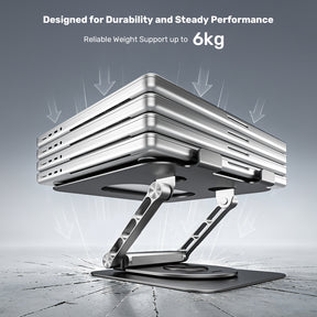 Laptop Stand with Detachable USB-C Hub