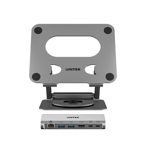 Laptop Stand with Detachable USB-C Hub
