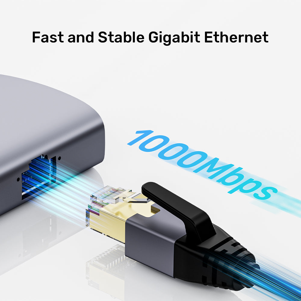 uHub H6+ 6-in-1 USB-C Hub with PD 100W