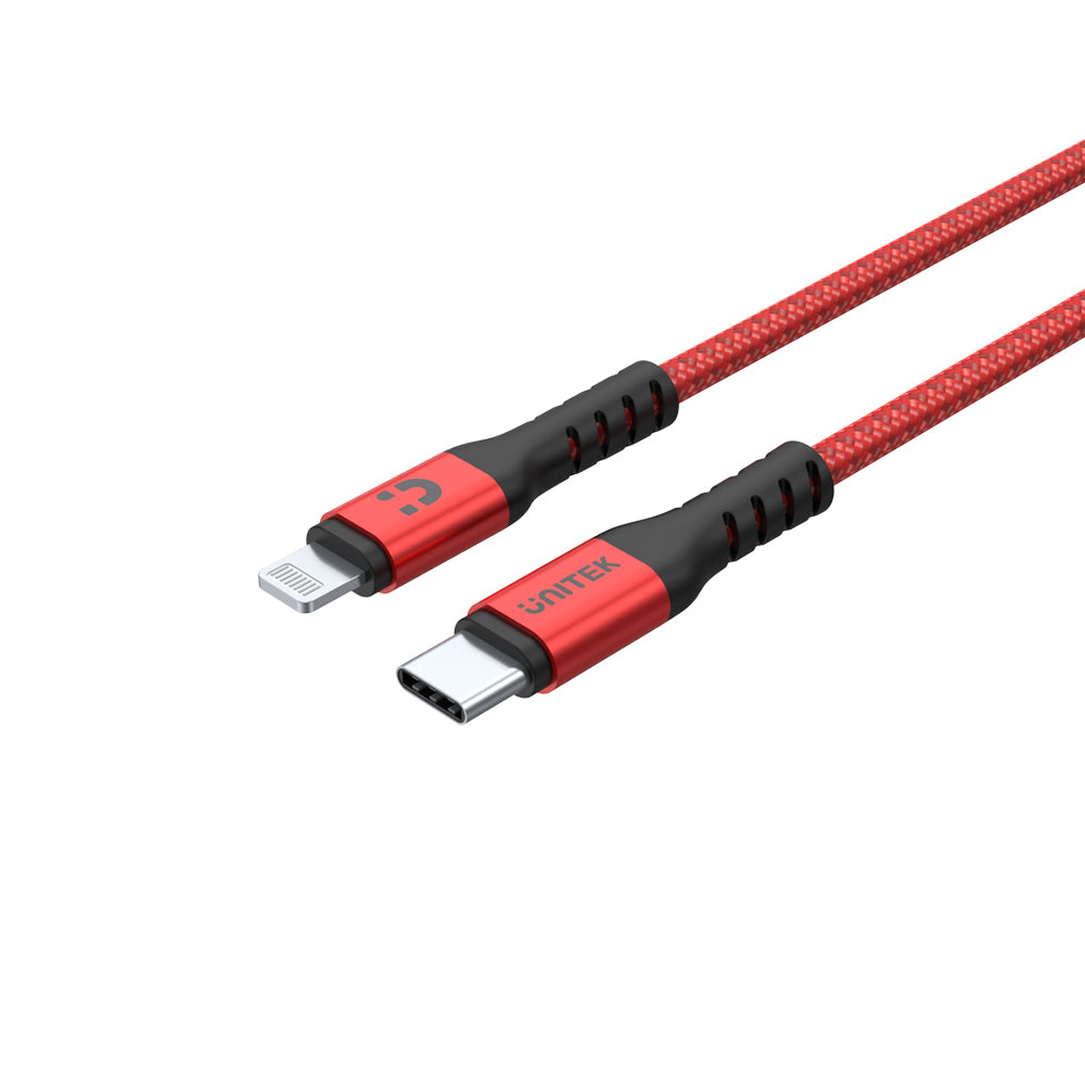 MFi Certified USB-C to Lightning 20W PD Fast Charging Cable with Data Syncing