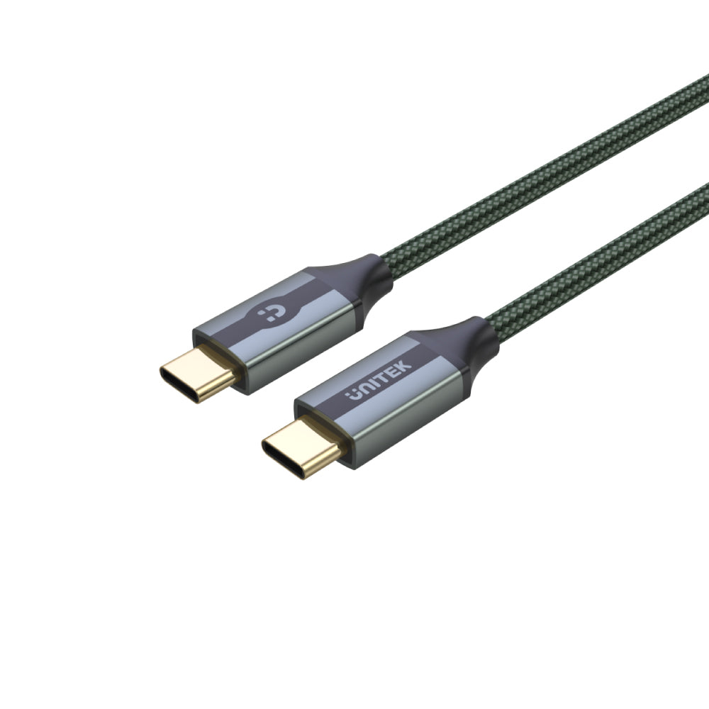 全功能 USB-C 充電傳輸線 (支援 4K影音、10Gbps資料傳輸、100W快速充電，午夜綠)