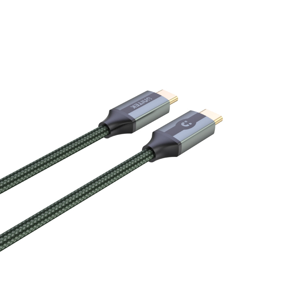 全功能 USB-C 充電傳輸線 (支援 4K影音、10Gbps資料傳輸、100W快速充電，午夜綠)