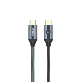 Full-Featured USB-C 100W PD Fast Charging Cable with 4K@60Hz and 10Gbps (USB 3.2 Gen2) Midnight Green Edition