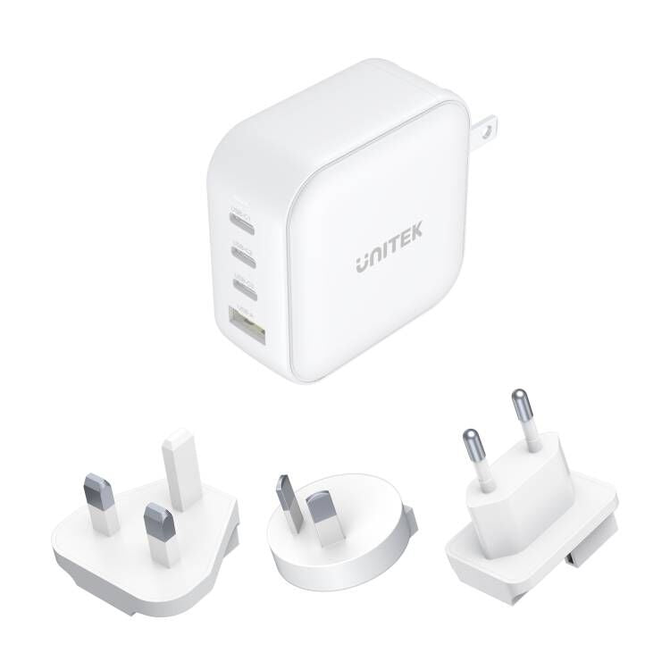 TRAVEL QUAD GaN 4 Ports 100W Charger with USB PD and QC 3.0 (Travel Charger)