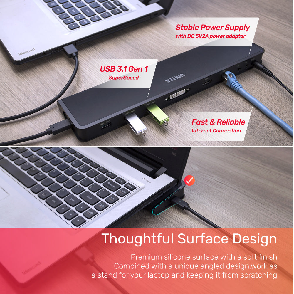 uHUB S7+ 8 合 1 多媒體 USB Hub (適合缺乏視訊輸出的USB電腦及裝置)