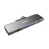 uHUB H6+ 6-in-2 USB 3.0 Hub for Surface Pro with Dual Monitor and Dual Card Reader