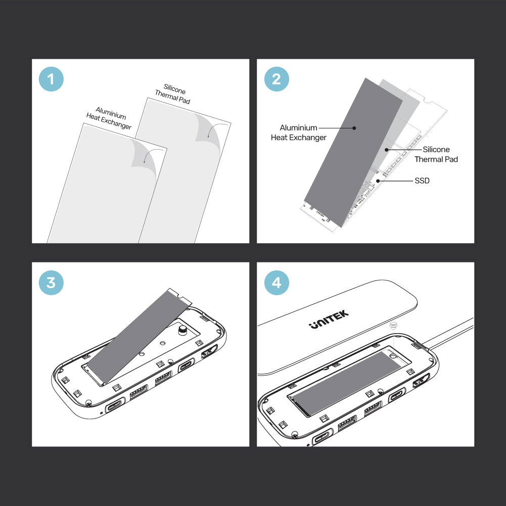 uHUB H6 Storage 6 合 1 M.2 USB-C Hub (支援10Gbps、4K HDMI 和 USB-PD 100W)