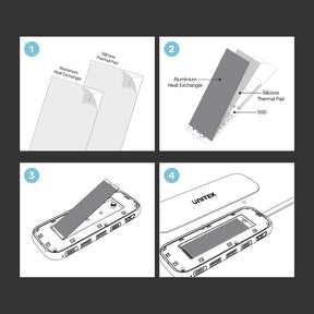 uHUB H6 Storage 6 合 1 M.2 USB-C Hub (支援10Gbps、4K HDMI 和 USB-PD 100W)