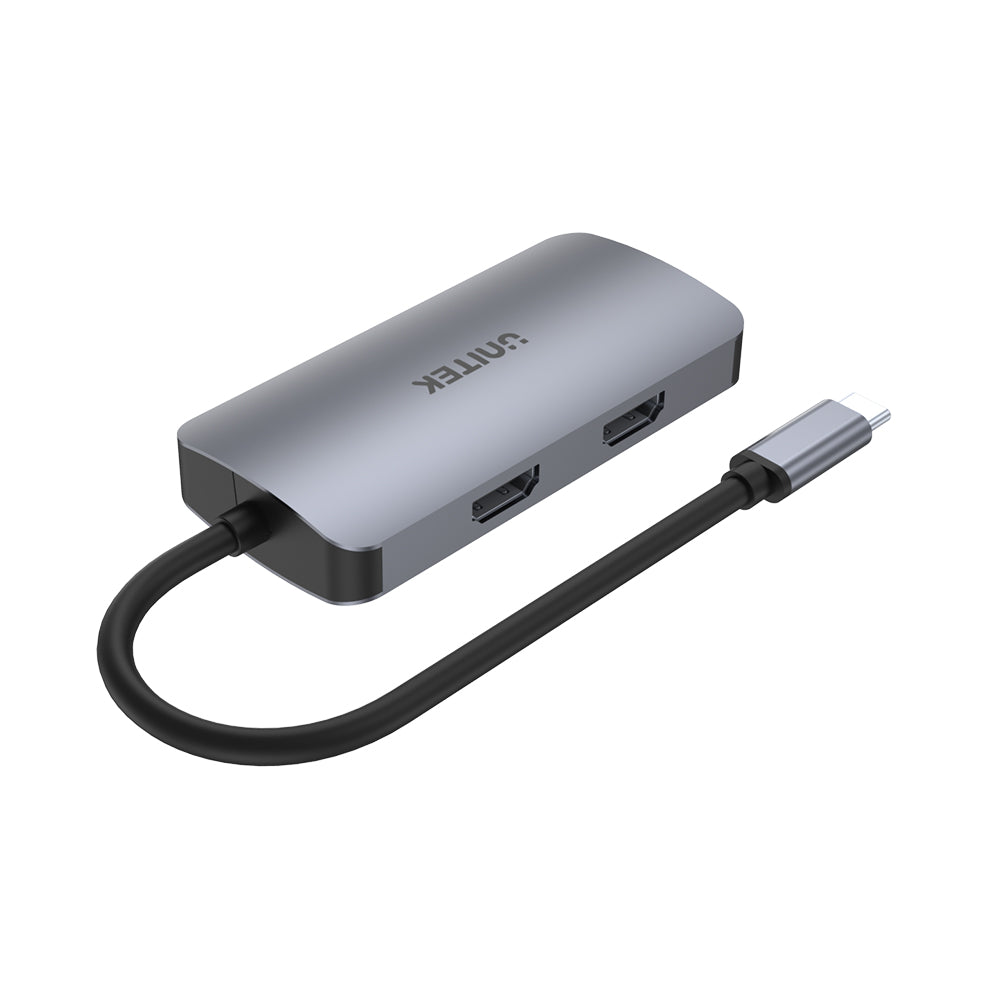 uHUB P5 Trio 5-in-1 USB-C Hub with MST Triple Monitor and 100W Power Delivery