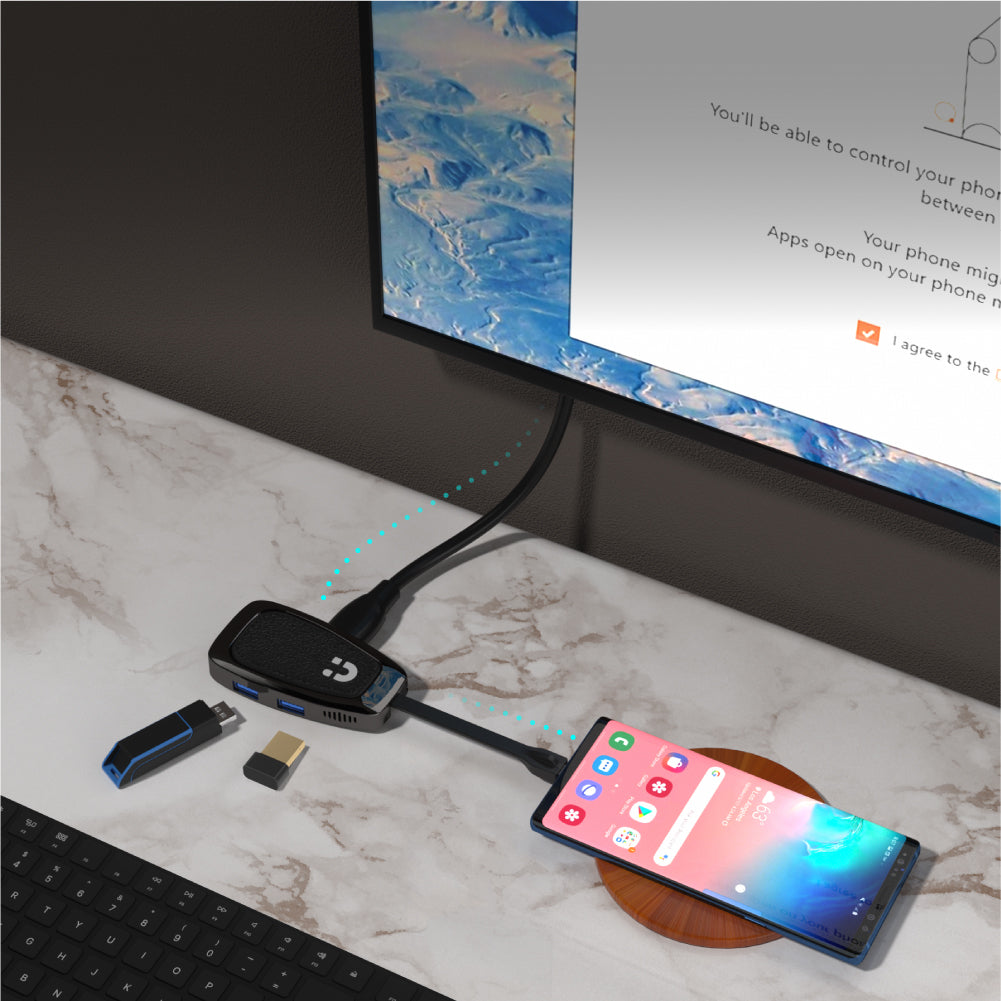 uHUB Q4+ 4 合 1 多媒體 USB-C Hub (支援10Gbps、4K HDMI 和 USB-PD 100W)