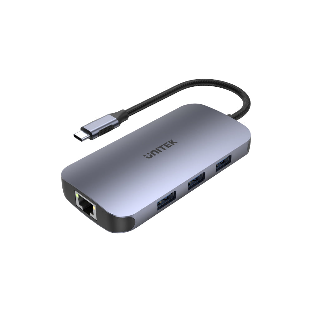 uHUB N9+ 9-in-1 USB-C Ethernet Hub with HDMI, 100W Power Delivery and Dual Card Reader