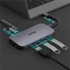 uHUB N9+ 9 合 1 多媒體 USB-C Hub (支援4K HDMI 和 USB-PD 100W)