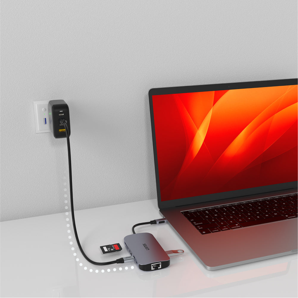 uHUB N9+ 9 合 1 多媒體 USB-C Hub (支援4K HDMI 和 USB-PD 100W)