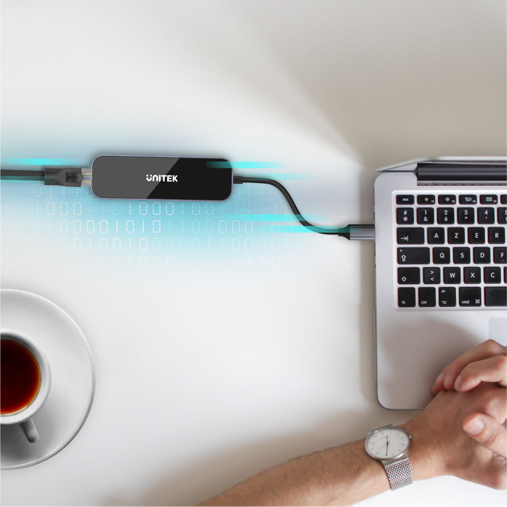 uHUB H6 Gloss 6 合 1 強化玻璃鏡面 USB-C Hub (支援4K 30Hz HDMI、 USB-PD 100W)