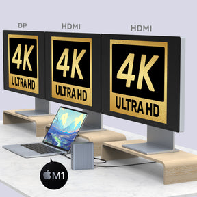uHUB Prime 15-in-1 Docking Station with DisplayLink Triple 4K Display (Applicable for Apple M1 Chipset)