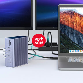 uHUB Prime 15-in-1 Docking Station with DisplayLink Triple 4K Display (Applicable for Apple M1 Chipset)
