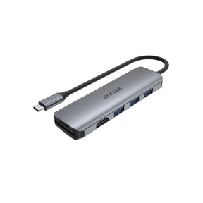 uHUB P5+ 6 合 1 多媒體 USB-C Hub (支援4K HDMI 和 雙讀卡器)