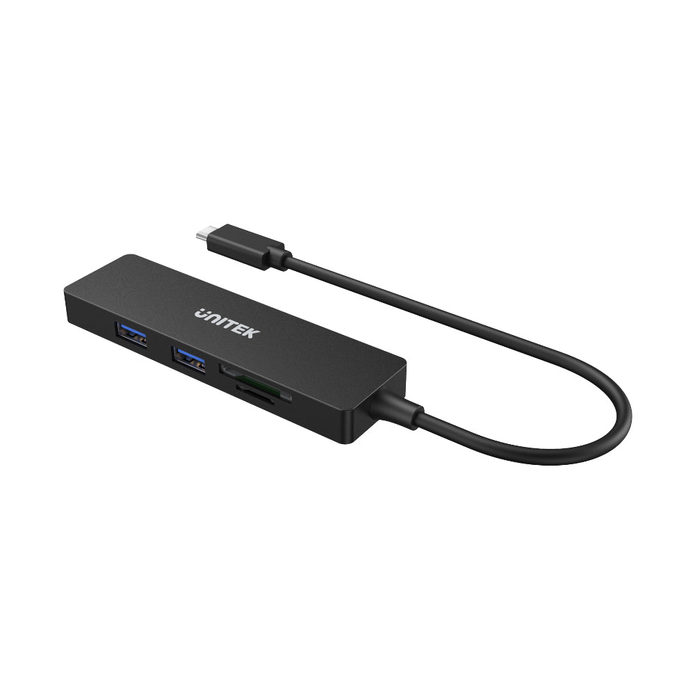 uHUB Q4+ 5 合 1 USB-C Hub (帶雙讀卡器)