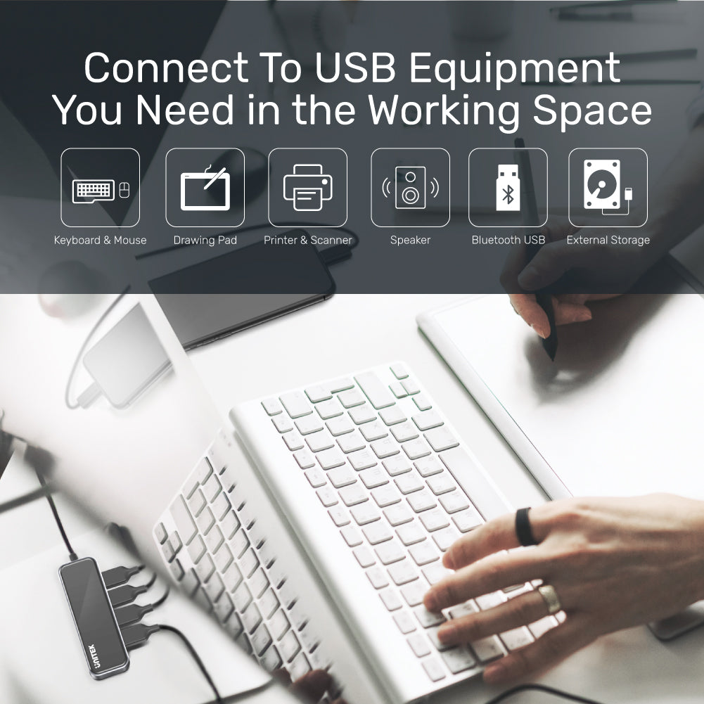uHUB Q4 Exquisite 4接口 USB 3.0 Hub