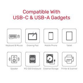 uHUB Q4 Advanced 4 合 1 USB-C Hub (USB 3.2 Gen2 10Gbps)
