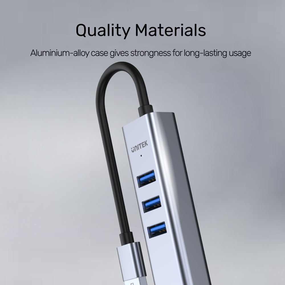 uHUB Q4+ 4-in-1 USB-A Ethernet Hub