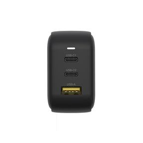 TRAVEL TRI GaN 三輸出 66W 氮化鎵充電器 (支援 USB-PD 和 QC 3.0)