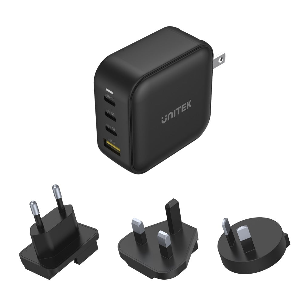 TRAVEL QUAD GaN 4 Ports 100W Charger with USB PD and QC 3.0 (Travel Charger)