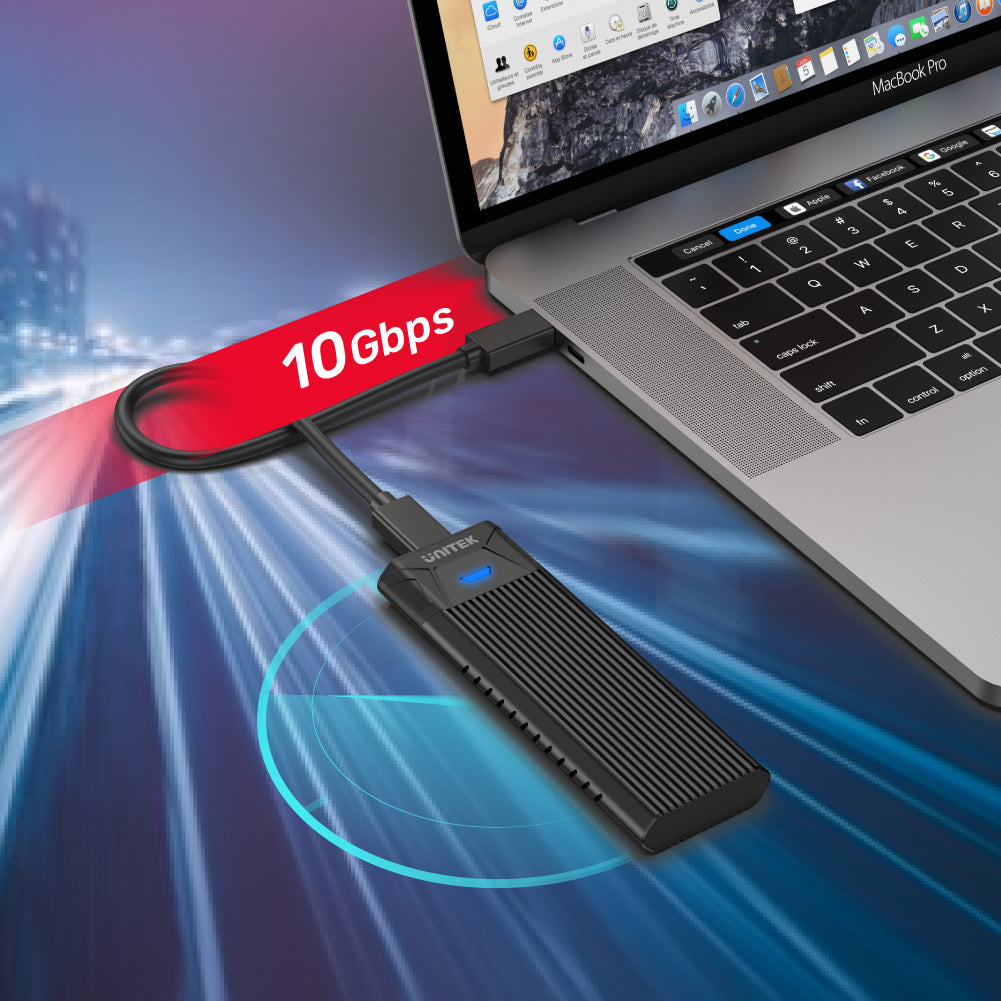 SolidForce Lite USB-C to PCIe/NVMe M.2 SSD 10Gbps Enclosure