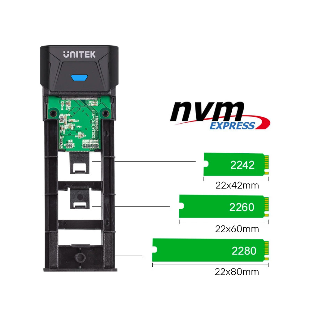 SolidForce Lite USB-C to PCIe/NVMe M.2 SSD 10Gbps Enclosure