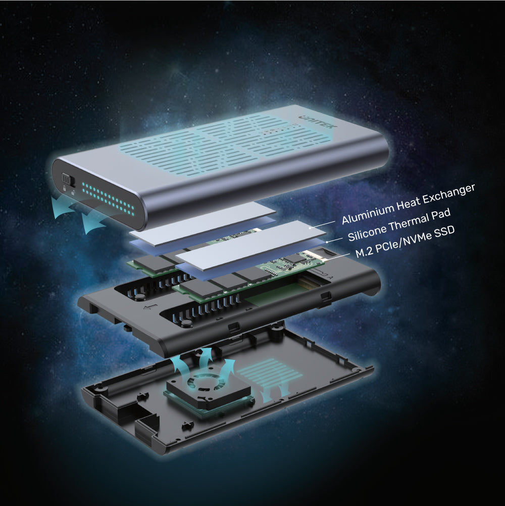 SolidForce 雙槽 USB-C 轉 NVMe M.2 10Gbps 硬碟盒