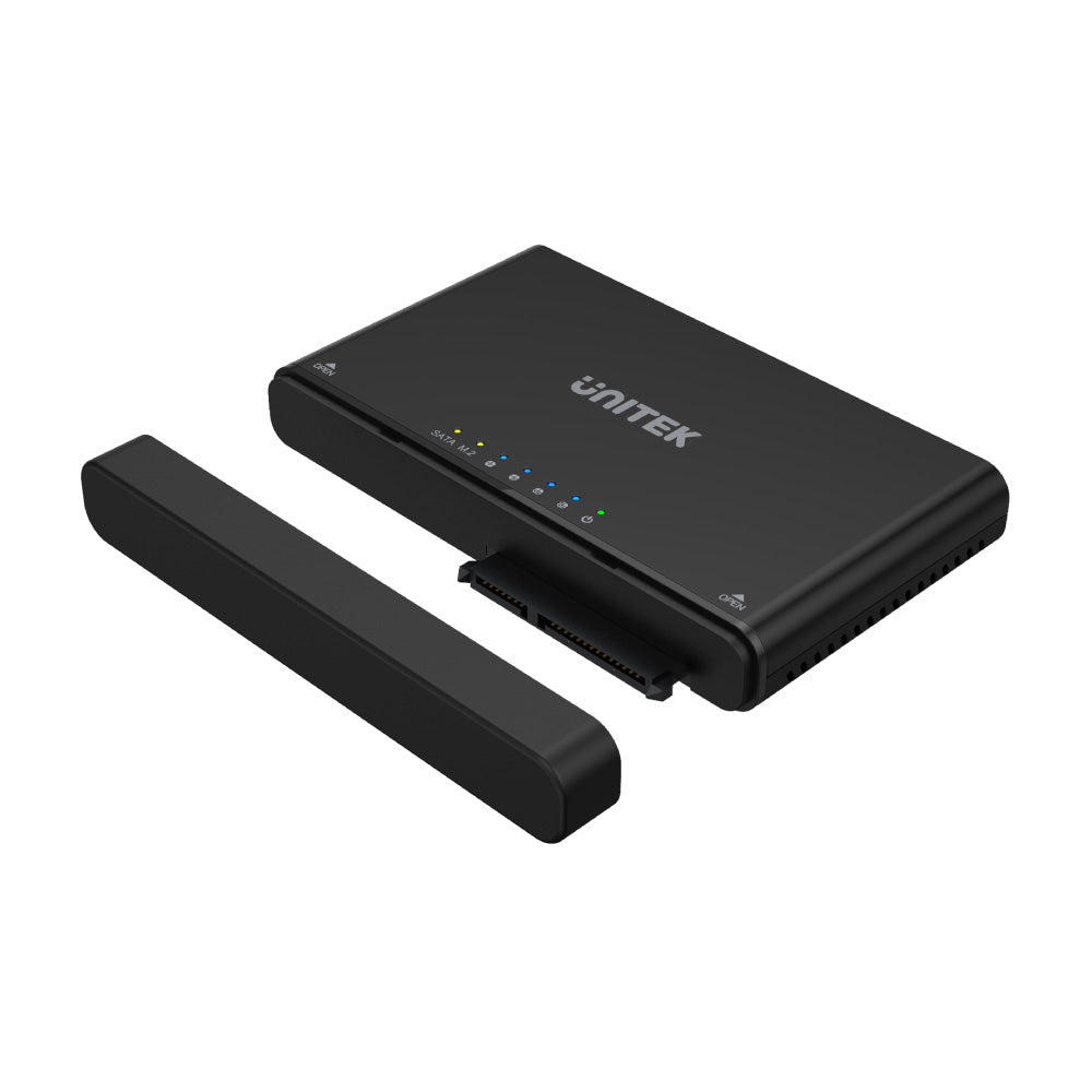 SolidForce+ USB-C to PCIe/NVMe M.2 SSD Enclosure plus SATA III Adapter with Offline Clone