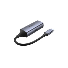 2 合 1 USB-C 轉千兆位乙太網轉接器 (配有USB-C PD 快速充電接口)