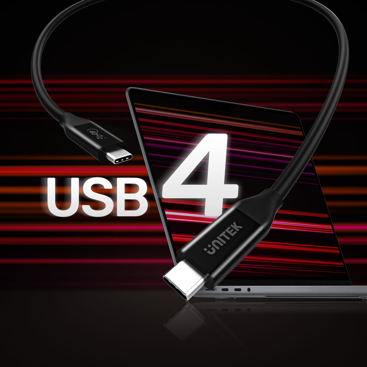 USB4 40Gbps USB-IF 認證全功能線  (支援 8K影音、40Gbps資料傳輸、100W快速充電)