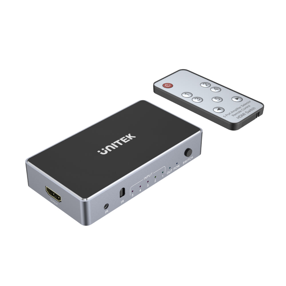 4K 30Hz HDMI Switch (5 In 1 Out)