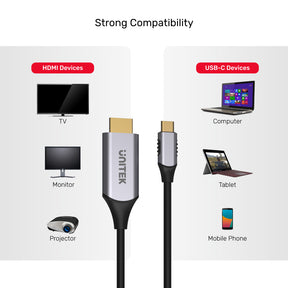 4K 60Hz USB-C to HDMI 2.0 Cable