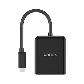 8K USB-C 轉雙 DisplayPort 轉接器 (MST 多螢幕獨立擴展)