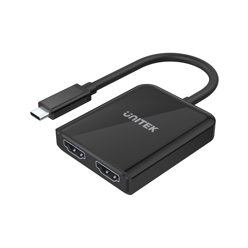 4K USB-C 轉雙 HDMI 轉接器 (MST 多螢幕獨立擴展)