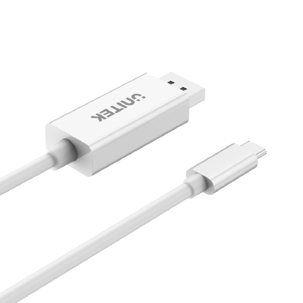 4K 60Hz USB-C to DisplayPort 1.2 Cable in White