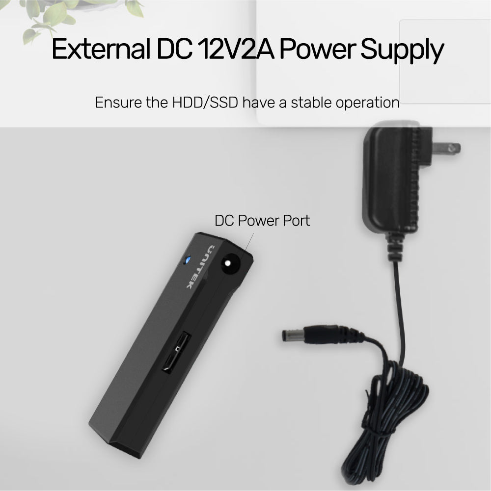 USB 3.0 to SATA III Adapter (With 12V2A Power Adapter)