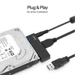 USB 3.0 to SATA III Adapter (With 12V2A Power Adapter)